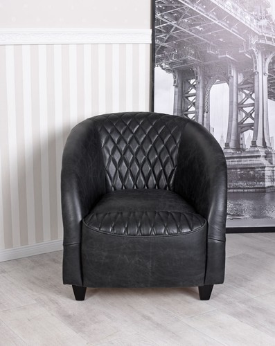 Poltrona vintage pelle - poltrona,