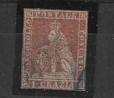 FRANCOBOLLI - 1860 TOSCANA 1