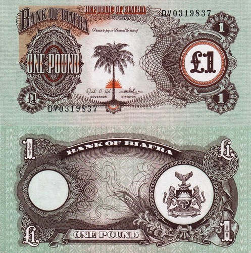 Biafra pound 1968 - -,