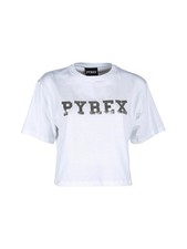 Pyrex T-shirt donna cropped in