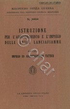 ESERCITO ITALIA - Addestramento Unità Lanciafiamme 1943 4404 Manual DVD