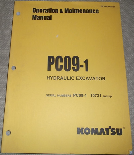 Komatsu pc09 libretto - komatsu, pc09-1