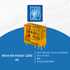 MINIRELE' FINDER PER CIRCUITO STAMPATO E DA INNESTO 8A 220V AC 40.52.8.230.0000