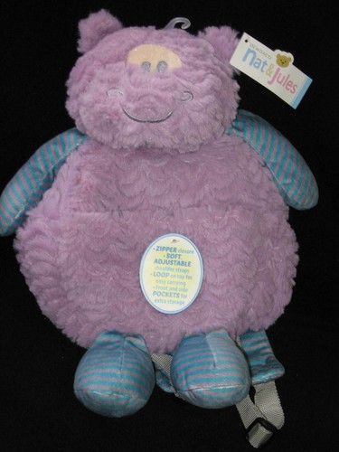 Zaino ippopotamo peluche - zaino,
