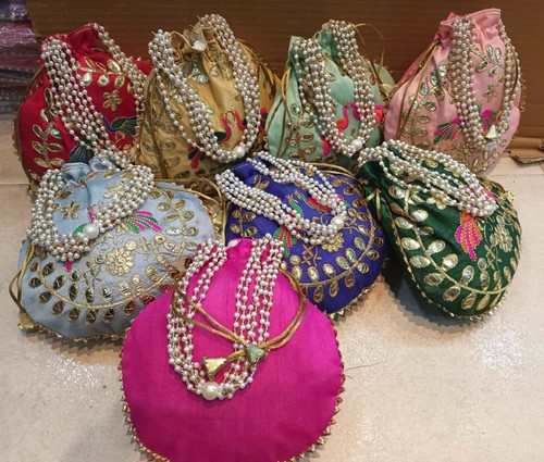 Pavone design 25pz potli bag - 25pz-potli,