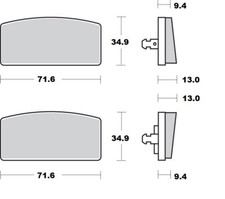 MOTO MASTER 411004 BRAKE PAD