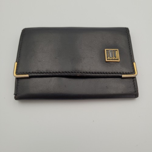 Dunhill vintage pelle nera - dunhill, 6