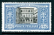 Italy 1923 manzoniano lira - italy,