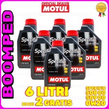 MOTUL SPECIFIC 0W20 olio motore AUDI SKODA SEAT VW 508 00 509 00 6 LITRI 06MO65