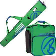 BRUBAKER 'Champion' set borsa porta scarponi e sacca sci 170/190cm verde blu