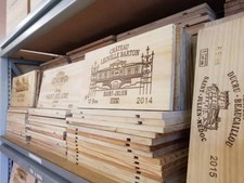 CONFEZIONE DA 6 PANNELLI FINALI SCATOLA VINO IN LEGNO / TARGHE / STAMPE / PEZZO FINALE INCISO.