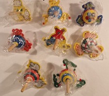 8 trottole di legno per