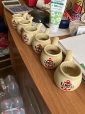 Servizio 6 tazzine da caffè a piapa  in ceramica vintage Kambusa