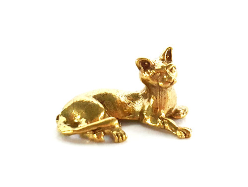 Statuina siamese gatto oro