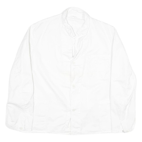 Giacca button cotone bianco - in,