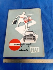 manuale originale 1955 consigli agli utenti Fiat esempio 103 etc