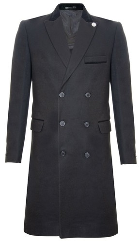 Cappotto uomo nero - uomo, 3/4