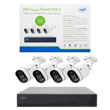 Videosorveglianza  NVR 10 CANALI 4 POE 8MPX  + 4 TELECAMERE IP POE STARVIS SONY
