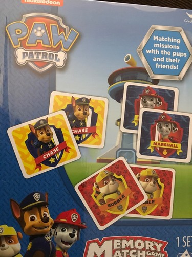 Paw patrol memory match - match, game