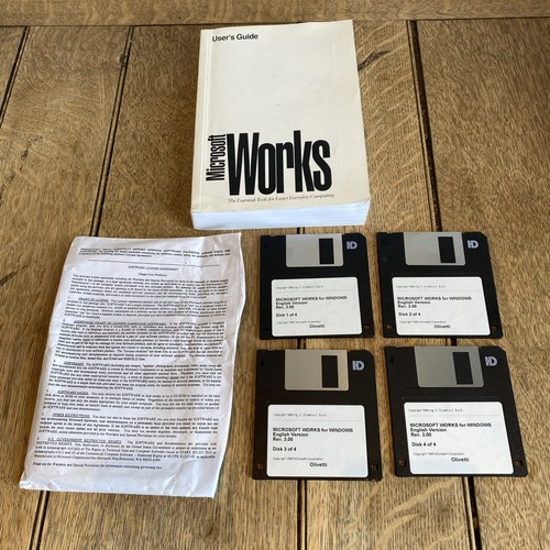 Microsoft works vintage - works, 3.0