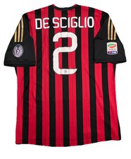 MAGLIA AC MILAN DE SCIGLIO 2013/14 ADIDAS JERSEY TRIKOT FOOTBALL SHIRT MAILLOT