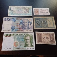 Vecchie Banconote Italiane In