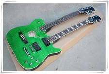 Double Neck Semi-Hollow Green