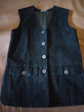 Kookai Gilet Donna In Pelle Scamosciata