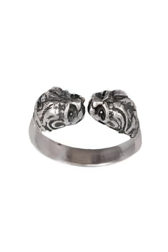 Anello doppia testa di - anello,