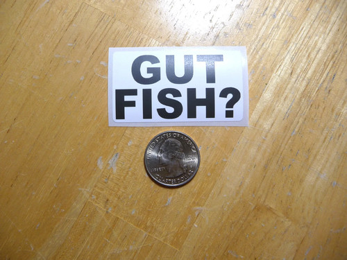 Adesivo gut fish decalcomania - adesivo,