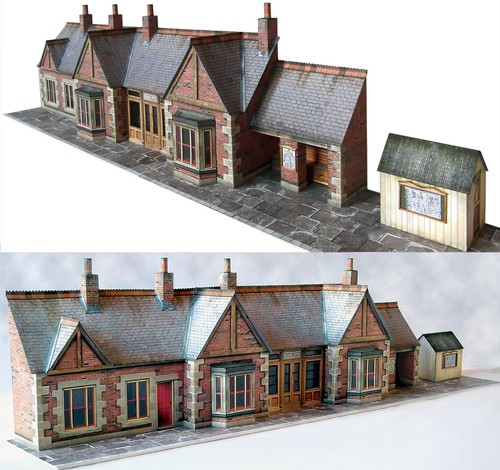 7mm scale station building kit - building,