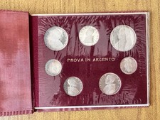 CONFEZIONE VATICANO PIO XII SERIE PROVA IN ARGENTO 7 MONETE LIRE 1957 FDC