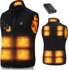 Gilet Riscaldato Uomo Con Batteria 7.4V 27000Mah, Giubbotto Riscaldante in Pile 