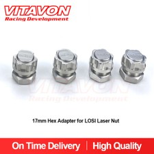 Vitavon LaserNut CNC Alu#7075 17 mm adattatore esagonale per dado laser LOSI in argento