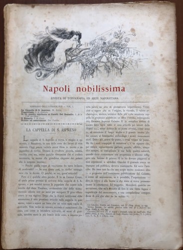 Antica rivista 1892 - , primi