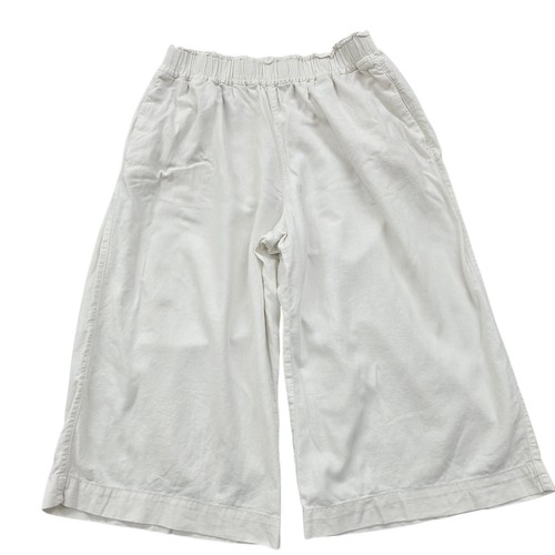 Pantaloni capri bianchi in - m&s,