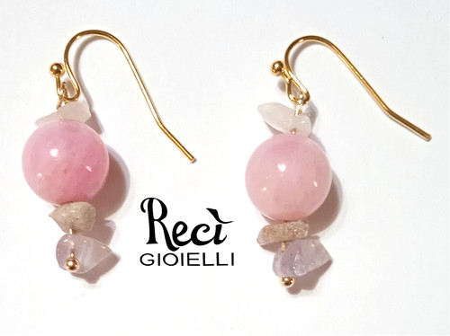 Orecchini unisex con pietre - unisex,