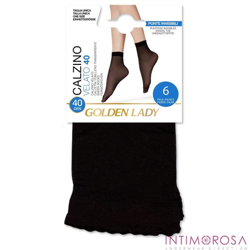 Calzino donna velato golden - calzino,