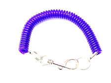Portachiavi Vespa Piaggio Px Et3 A Molla Spirale Colore viola Fluorescente\