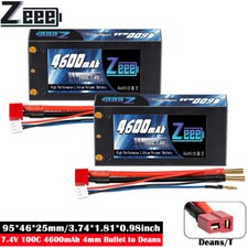 2x Zeee 7.4V 2S Short Lipo