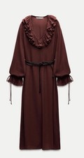 Abito midi Zara bordeaux