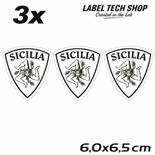 Adesivi sicilia stemma - sicilia,,