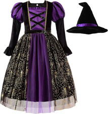 Costume Vestito Strega Bambina