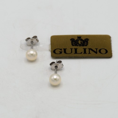 Orecchini oro bianco kt - bianco,