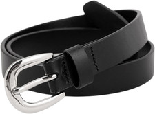 Cinture in Pelle PU, Cintura Nera Firmata per Donne E Uomini, Cintura in Pelle R