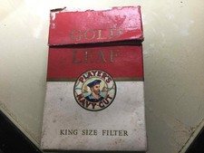 Pacchetto di Sigarette vuoto Anni 50-60 GOLD LEAF - INGHILTERRA