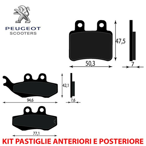 Pastiglie freno anteriori - anteriori, e