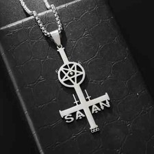 Collana pentagramma croce - pentagramma, di