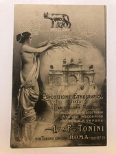 Cartolina Pubblicitaria Esposizione Etnografica Panificazione Moderna 1911 c12