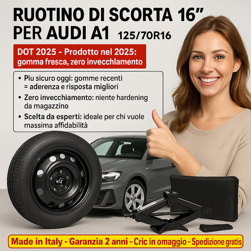 Ruotino scorta audi - ruotino, 16"